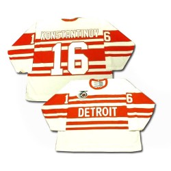 Detroit Red Wings Vladimir Konstantinov Official White CCM Authentic Adult Throwback NHL Hockey Jersey
