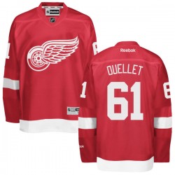 Detroit Red Wings Xavier Ouellet Official Red Reebok Authentic Adult Home NHL Hockey Jersey
