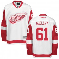 Detroit Red Wings Xavier Ouellet Official White Reebok Authentic Adult Away NHL Hockey Jersey