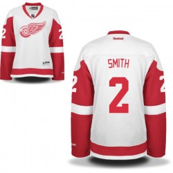 Detroit Red Wings Brendan Smith Official White Reebok Premier Women's Away NHL Hockey Jersey