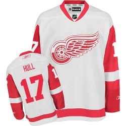 Detroit Red Wings Brett Hull Official White Reebok Authentic Adult Away NHL Hockey Jersey