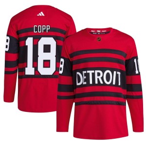 Detroit Red Wings Andrew Copp Official Red Adidas Authentic Youth Reverse Retro 2.0 NHL Hockey Jersey