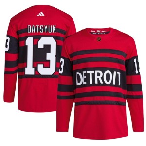 Detroit Red Wings Pavel Datsyuk Official Red Adidas Authentic Youth Reverse Retro 2.0 NHL Hockey Jersey