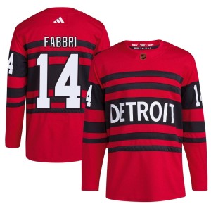 Detroit Red Wings Robby Fabbri Official Red Adidas Authentic Youth Reverse Retro 2.0 NHL Hockey Jersey