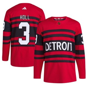 Detroit Red Wings Justin Holl Official Red Adidas Authentic Youth Reverse Retro 2.0 NHL Hockey Jersey