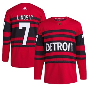 Detroit Red Wings Ted Lindsay Official Red Adidas Authentic Youth Reverse Retro 2.0 NHL Hockey Jersey