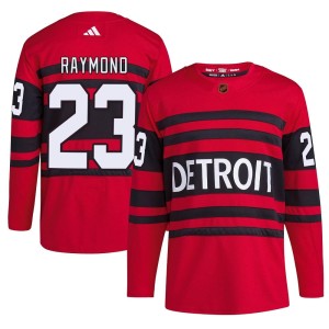 Detroit Red Wings Lucas Raymond Official Red Adidas Authentic Youth Reverse Retro 2.0 NHL Hockey Jersey