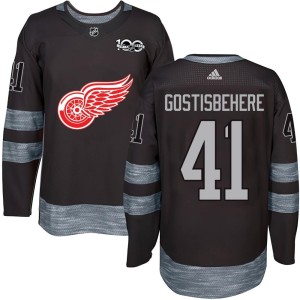 Detroit Red Wings Shayne Gostisbehere Official Black Authentic Adult 1917-2017 100th Anniversary NHL Hockey Jersey