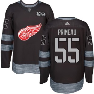 Detroit Red Wings Keith Primeau Official Black Authentic Adult 1917-2017 100th Anniversary NHL Hockey Jersey