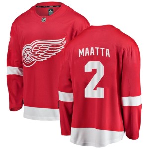 Detroit Red Wings Olli Maatta Official Red Fanatics Branded Breakaway Adult Home NHL Hockey Jersey