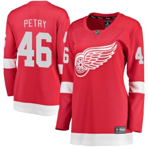 Detroit Red Wings Jeff Petry Official Red Fanatics Branded Breakaway Women's Home NHL Hockey Jersey