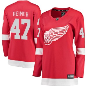 Detroit Red Wings James Reimer Official Red Fanatics Branded Breakaway Women's Home NHL Hockey Jersey