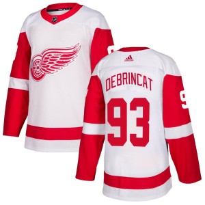 Detroit Red Wings Alex DeBrincat Official White Adidas Authentic Youth NHL Hockey Jersey