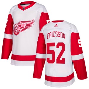 Detroit Red Wings Jonathan Ericsson Official White Adidas Authentic Youth NHL Hockey Jersey