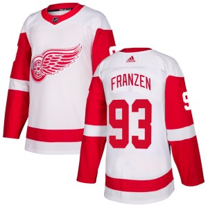 Detroit Red Wings Johan Franzen Official White Adidas Authentic Youth NHL Hockey Jersey