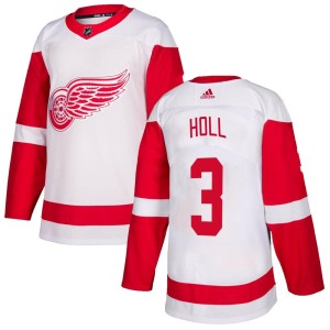 Detroit Red Wings Justin Holl Official White Adidas Authentic Youth NHL Hockey Jersey