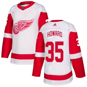 Detroit Red Wings Jimmy Howard Official White Adidas Authentic Youth NHL Hockey Jersey