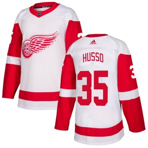 Detroit Red Wings Ville Husso Official White Adidas Authentic Youth NHL Hockey Jersey