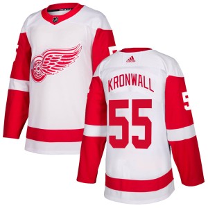 Detroit Red Wings Niklas Kronwall Official White Adidas Authentic Youth NHL Hockey Jersey