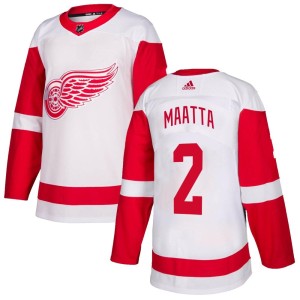 Detroit Red Wings Olli Maatta Official White Adidas Authentic Youth NHL Hockey Jersey