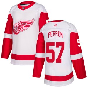 Detroit Red Wings David Perron Official White Adidas Authentic Youth NHL Hockey Jersey