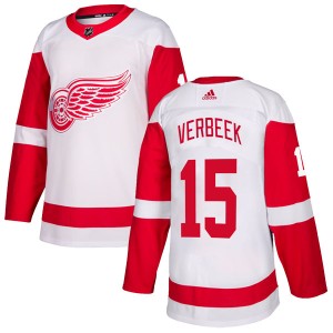 Detroit Red Wings Pat Verbeek Official White Adidas Authentic Youth NHL Hockey Jersey