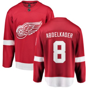 Detroit Red Wings Justin Abdelkader Official Red Fanatics Branded Breakaway Youth Home NHL Hockey Jersey