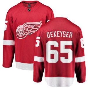Detroit Red Wings Danny DeKeyser Official Red Fanatics Branded Breakaway Youth Home NHL Hockey Jersey