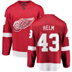 Detroit Red Wings Darren Helm Official Red Fanatics Branded Breakaway Adult Home NHL Hockey Jersey