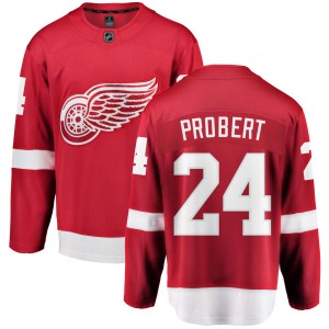 Detroit Red Wings Bob Probert Official Red Fanatics Branded Breakaway Youth Home NHL Hockey Jersey
