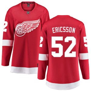 Detroit Red Wings Jonathan Ericsson Official Red Fanatics Branded Breakaway Women's Home NHL Hockey Jersey
