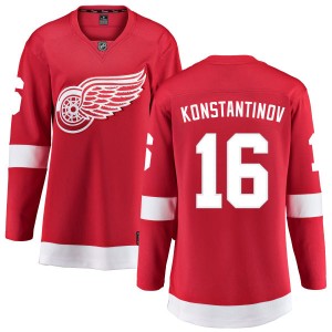 Detroit Red Wings Vladimir Konstantinov Official Red Fanatics Branded Breakaway Women's Home NHL Hockey Jersey