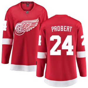 Detroit Red Wings Bob Probert Official Red Fanatics Branded Breakaway Women's Home NHL Hockey Jersey