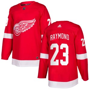 Detroit Red Wings Lucas Raymond Official Red Adidas Authentic Youth Home NHL Hockey Jersey