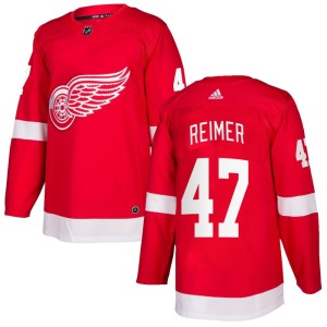 Detroit Red Wings James Reimer Official Red Adidas Authentic Youth Home NHL Hockey Jersey