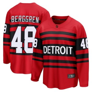 Detroit Red Wings Jonatan Berggren Official Red Fanatics Branded Breakaway Youth Special Edition 2.0 NHL Hockey Jersey
