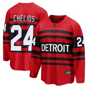 Detroit Red Wings Chris Chelios Official Red Fanatics Branded Breakaway Youth Special Edition 2.0 NHL Hockey Jersey