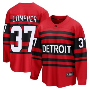 Detroit Red Wings J.T. Compher Official Red Fanatics Branded Breakaway Youth Special Edition 2.0 NHL Hockey Jersey