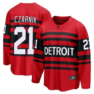 Detroit Red Wings Austin Czarnik Official Red Fanatics Branded Breakaway Youth Special Edition 2.0 NHL Hockey Jersey