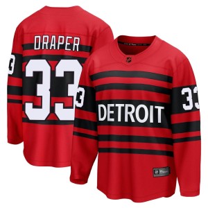 Detroit Red Wings Kris Draper Official Red Fanatics Branded Breakaway Youth Special Edition 2.0 NHL Hockey Jersey
