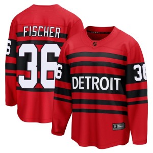 Detroit Red Wings Christian Fischer Official Red Fanatics Branded Breakaway Youth Special Edition 2.0 NHL Hockey Jersey