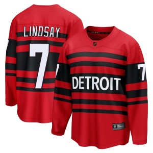 Detroit Red Wings Ted Lindsay Official Red Fanatics Branded Breakaway Youth Special Edition 2.0 NHL Hockey Jersey
