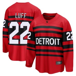 Detroit Red Wings Matt Luff Official Red Fanatics Branded Breakaway Youth Special Edition 2.0 NHL Hockey Jersey
