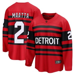 Detroit Red Wings Olli Maatta Official Red Fanatics Branded Breakaway Youth Special Edition 2.0 NHL Hockey Jersey