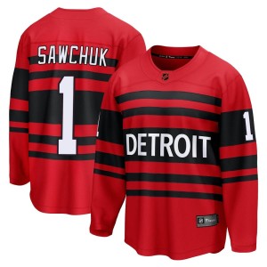 Detroit Red Wings Terry Sawchuk Official Red Fanatics Branded Breakaway Youth Special Edition 2.0 NHL Hockey Jersey