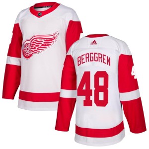 Detroit Red Wings Jonatan Berggren Official White Adidas Authentic Adult NHL Hockey Jersey