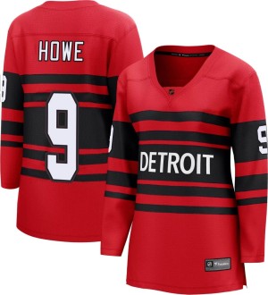 Detroit Red Wings Gordie Howe Official Red Fanatics Branded Breakaway Women's Special Edition 2.0 NHL Hockey Jersey