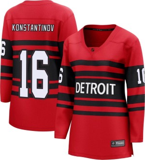 Detroit Red Wings Vladimir Konstantinov Official Red Fanatics Branded Breakaway Women's Special Edition 2.0 NHL Hockey Jersey