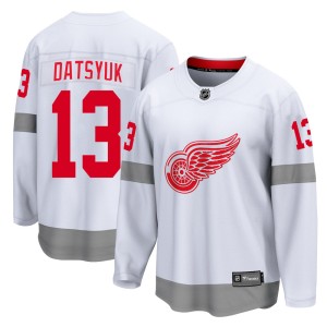 Detroit Red Wings Pavel Datsyuk Official White Fanatics Branded Breakaway Youth 2020/21 Special Edition NHL Hockey Jersey