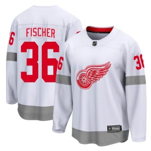 Detroit Red Wings Christian Fischer Official White Fanatics Branded Breakaway Youth 2020/21 Special Edition NHL Hockey Jersey